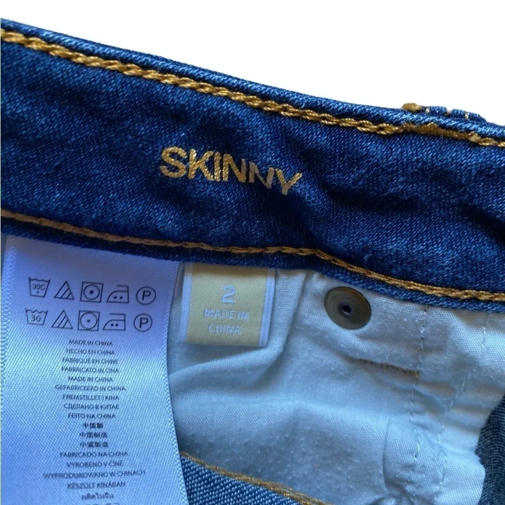 MICHAEL KORS Women's Cropped Skinny Capri Cropped Jeans Dark Wash Size 2